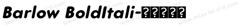 Barlow BoldItali字体转换